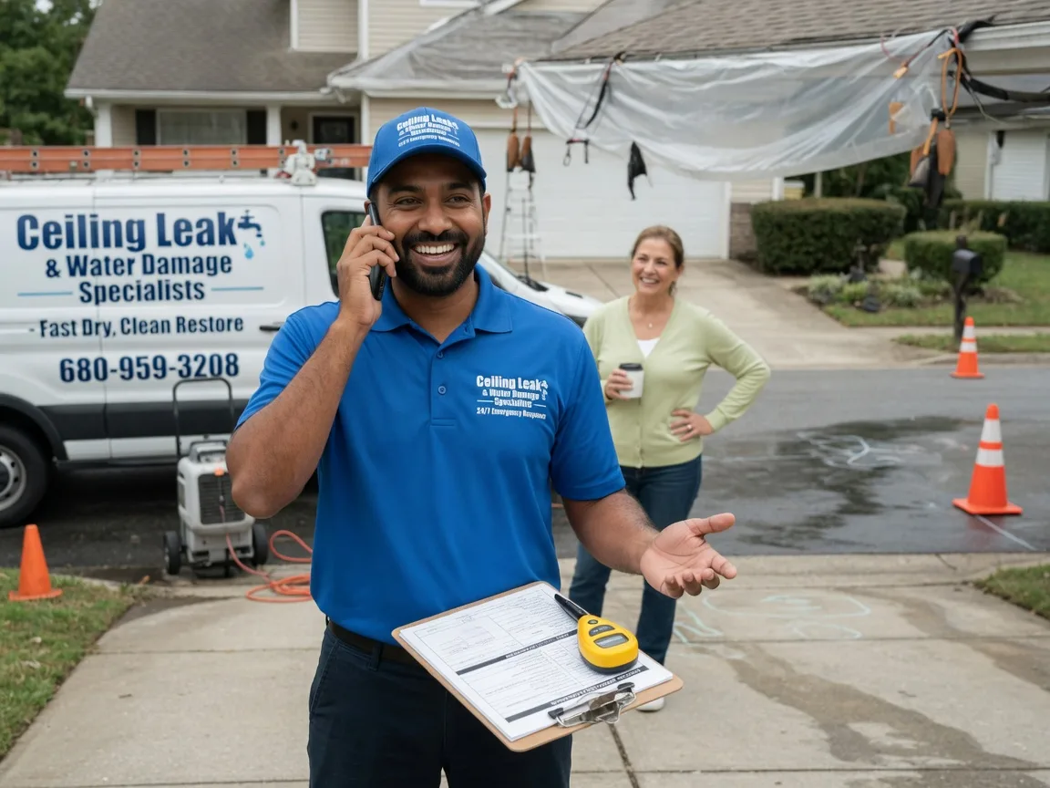 Ceiling Leak Cleanup Sandborn, IN FAQs